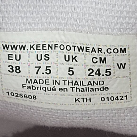 Keen Elsa Women's Red Canvas Lace-Up Sneakers 1025608 US Size 7.5 - Picture 8 of 8